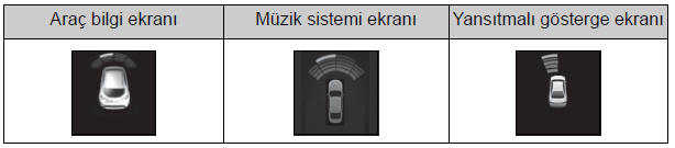 Cisme kalan yaklaşık mesafe: 100 cm - 60 cm* (Ön orta sensör)