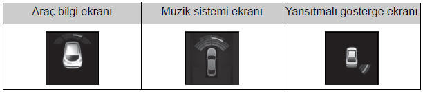 Cisme kalan yaklaşık mesafe: 60 cm - 45 cm* (ön yan sensör/arka yan sensör hariç)