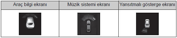 Cisme kalan yaklaşık mesafe: 45 cm - 30 cm* (ön yan sensör/arka yan sensör hariç)